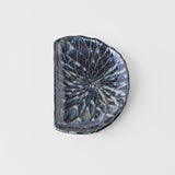 Darrahopens Home & Garden > Wall Art > 3D Wall Art Plate D Shaped 21cm Indigo Blue Design