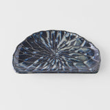 Darrahopens Home & Garden > Wall Art > 3D Wall Art Plate D Shaped 21cm Indigo Blue Design
