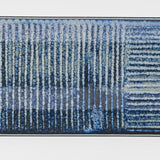 Darrahopens Home & Garden > Wall Art > 3D Wall Art Plate Rectangular 33x10cm Lines Dark Blue Glaze