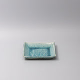 Darrahopens Home & Garden > Wall Art > 3D Wall Art Plate Square 17cm Crackle Turquoise Glaze