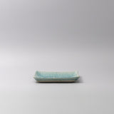 Darrahopens Home & Garden > Wall Art > 3D Wall Art Plate Square 17cm Crackle Turquoise Glaze
