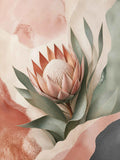 Protea Hush Stretched Canvas Wall Art - Portrait - 60W x 80H cm In Australia - Darrahopens