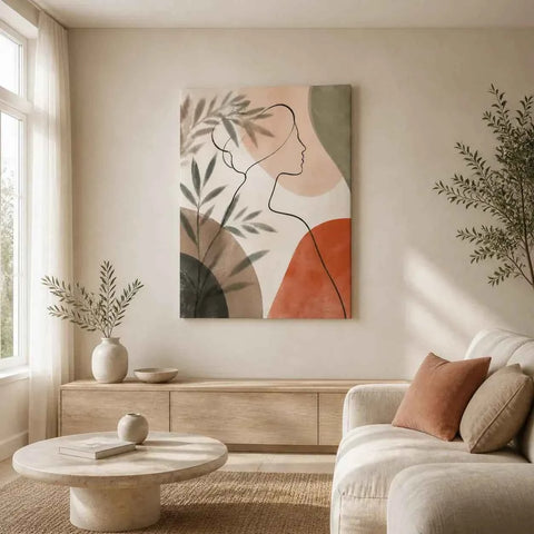 Quiet Muse Stretched Canvas Wall Art - Portrait - 60W x 120H cm In Australia - Darrahopens