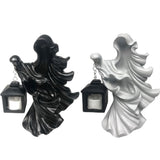 Darrahopens Home & Garden > Wall Art > 3D Wall Art Resin Ghost with Lantern Resin Ghost Hell Messenger Statue Halloween Sculpture Garden Yard Decoration In Australia - Darrahopens