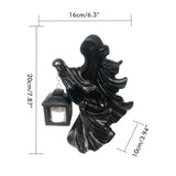Darrahopens Home & Garden > Wall Art > 3D Wall Art Resin Ghost with Lantern Resin Ghost Hell Messenger Statue Halloween Sculpture Garden Yard Decoration In Australia - Darrahopens