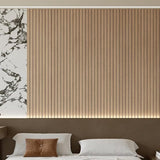 Darrahopens Home & Garden > Wall Art > 3D Wall Art Self-adhesive 3D Wall Panel - Brown Oak Look - PVC Plank 300x40 cm for Wall & Ceiling - Soundproof