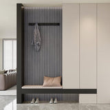 Darrahopens Home & Garden > Wall Art > 3D Wall Art Self-adhesive 3D Wall Panel - Gray Oak Look - PVC Plank 300x40 cm for Wall & Ceiling - Soundproof