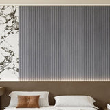 Darrahopens Home & Garden > Wall Art > 3D Wall Art Self-adhesive 3D Wall Panel - Gray Oak Look - PVC Plank 300x40 cm for Wall & Ceiling - Soundproof