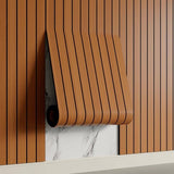 Darrahopens Home & Garden > Wall Art > 3D Wall Art Self-adhesive 3D Wall Panel - Walnut Look - PVC Plank 300x40 cm for Wall & Ceiling - Soundproof