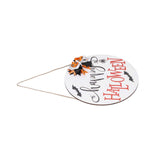 Darrahopens Home & Garden > Wall Art > 3D Wall Art Spider Bat Design Wooden Welcome Sign Hanging Front Door Sign Board for Home FestivalWith Bowknot In Australia - Darrahopens