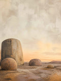 Stone and Sky Stretched Canvas Wall Art - Portrait - 60W x 80H cm In Australia - Darrahopens