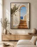 Darrahopens Home & Garden > Wall Art > 3D Wall Art Sunlit Passage Floating Frame Canvas Wall Art - Portrait - 40W x 50H cm - White In Australia - Darrahopens