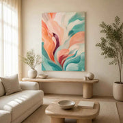 Tidal Bloom Stretched Canvas Wall Art - Portrait - 60W x 80H cm In Australia - Darrahopens