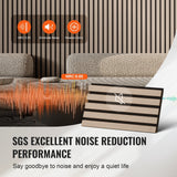 Darrahopens Home & Garden > Wall Art > 3D Wall Art VEVOR Wood Slat Acoustic Panels, 7.9 x 94.5 inch, MDF Accent Wooden Wall Panels for Modern Interior Wall Decor, Faux Wood Wall Board Panels for Noise Reduction, Silver Wood