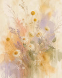 Wildflower Veil Stretched Canvas Wall Art - Portrait - 60W x 120H cm In Australia - Darrahopens