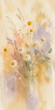 Wildflower Veil Stretched Canvas Wall Art - Portrait - 60W x 120H cm In Australia - Darrahopens
