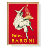 Darrahopens Home & Garden > Wall Art 80cmx120cm Pates Baroni Pasta Gold Frame Canvas Wall Art