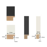 Darrahopens Home & Garden > Wall Art Handmade Photo Frame, Black Thick Wall Art Frame, Timber Frame, Ready to Hang