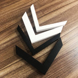 Darrahopens Home & Garden > Wall Art Handmade Photo Frame, White Thin Wall Art Frame, Timber Frame, Ready to Hang