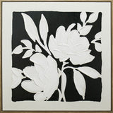 Darrahopens Home & Garden > Wall Art > Posters, Paintings & Prints Black & White Blooms Framed Artwork 80cm