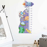 Darrahopens Home & Garden > Wall Art > Posters, Paintings & Prints Cartoon Universe Starry Sky Astronaut Spaceship Rocket Height Sticker Wall Decals