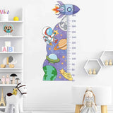 Darrahopens Home & Garden > Wall Art > Posters, Paintings & Prints Cartoon Universe Starry Sky Astronaut Spaceship Rocket Height Sticker Wall Decals