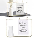 Darrahopens Home & Garden > Wall Art > Posters, Paintings & Prints Metal Photo Frame Vase Decor Simple Elegant Design Nordic INS Style Hydroponic Vase for Bedrooms Study Rooms Offices In Australia - Darrahopens
