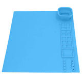 Darrahopens Home & Garden > Wall Art > Posters, Paintings & Prints Silicone Painting Mat with Cup DIY Cultivate Artistic Talent Easy To Wipe Silicone Art Mat for Boys Girls Art Supplies Blue In Australia - Darrahopens