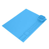 Darrahopens Home & Garden > Wall Art > Posters, Paintings & Prints Silicone Painting Mat with Cup DIY Cultivate Artistic Talent Easy To Wipe Silicone Art Mat for Boys Girls Art Supplies Blue In Australia - Darrahopens