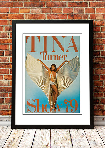 Darrahopens Home & Garden > Wall Art > Posters, Paintings & Prints Tina Turner ‘Wild Lady of Rock’ World Tour Poster 1979 - Framed A4
