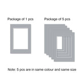 Darrahopens Home & Garden > Wall Art Pre-Cut Matboards, Frame Matboard with Window, Off White A1, A2, A3, A4