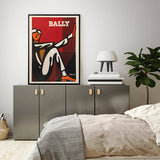 Darrahopens Home & Garden > Wall Art Wall Art 100cmx150cm Bally Man by Villemot Black Frame Canvas