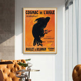 Darrahopens Home & Garden > Wall Art Wall Art 100cmx150cm Cognac de l’Aigle Gold Frame Canvas