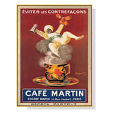 Darrahopens Home & Garden > Wall Art Wall Art 40cmx60cm Cafe Martin Gold Frame Canvas
