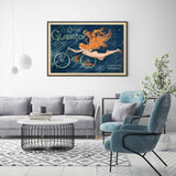 Darrahopens Home & Garden > Wall Art Wall Art 40cmx60cm Marchio Art Cycles Gladiator Black Frame Canvas