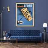 Darrahopens Home & Garden > Wall Art Wall Art 40cmx60cm Miscela Leone, 1950 Black Frame Canvas
