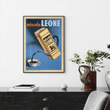 Darrahopens Home & Garden > Wall Art Wall Art 40cmx60cm Miscela Leone, 1950 Black Frame Canvas