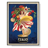 Darrahopens Home & Garden > Wall Art Wall Art 90cmx135cm Cirio By Leonetto Cappiello Black Frame Canvas