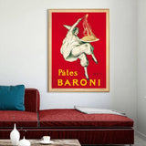 Darrahopens Home & Garden > Wall Art Wall Art 90cmx135cm Pates Baroni Pasta Gold Frame Canvas