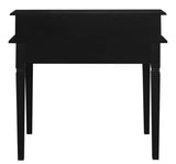 Darrahopens Home & Garden Winston 6 Drawer Solid Timber Writing Desk (Black)