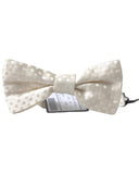 Darrahopens Men's Fashion > Accessories Dolce & Gabbana Men's Ivory Fantasy Pattern Adjustable Neck Papillon Bow Tie - One Size