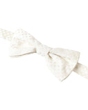 Darrahopens Men's Fashion > Accessories Dolce & Gabbana Men's Ivory Fantasy Pattern Adjustable Neck Papillon Bow Tie - One Size