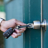 Darrahopens Men's Fashion > Accessories KeySmart Flex Extended - Compact Key Holder and Keychain Organiser (Up to 8 Keys) - Black