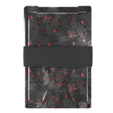 Darrahopens Men's Fashion > Accessories KeySmart Statik Wallet, Holds Up to 15 Cards, Plus Cash, RFID Blocking Technology - Red Forged Carbon