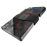 Darrahopens Men's Fashion > Accessories KeySmart Statik Wallet, Holds Up to 15 Cards, Plus Cash, RFID Blocking Technology - Red Forged Carbon