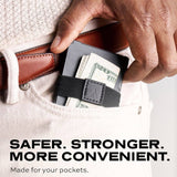 Darrahopens Men's Fashion > Accessories KeySmart Statik Wallet, Holds Up to 15 Cards, Plus Cash, RFID Blocking Technology - Red Forged Carbon