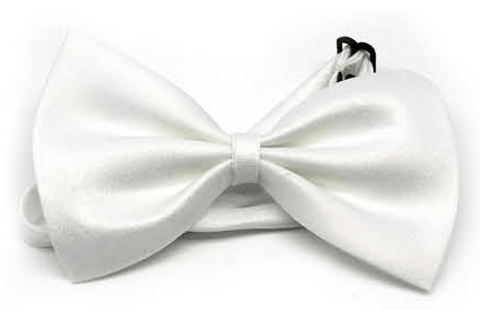 Darrahopens Men's Fashion > Accessories Mens BOW TIE Wedding Tuxedo  Formal Bestman Necktie Classic Plain Party - White