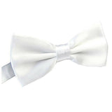Darrahopens Men's Fashion > Accessories Mens BOW TIE Wedding Tuxedo Formal Bestman Necktie Classic Plain Party  - White