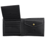 Darrahopens Men's Fashion > Accessories Mens Wallet Australian Kangaroo Leather Bifold Souvenir Gift Coin Card Holder, Black Kangaroo
