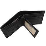 Darrahopens Men's Fashion > Accessories Mens Wallet Australian Kangaroo Leather Bifold Souvenir Gift Coin Card Holder, Midnight Black Textured